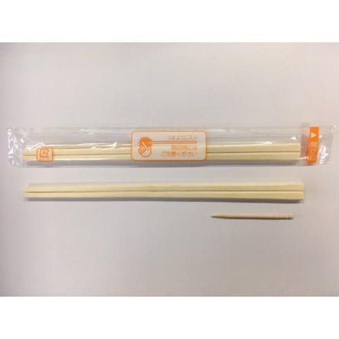 OPP完封箸 オレンジ(楊枝入)アスペン元禄8寸 【4000本】